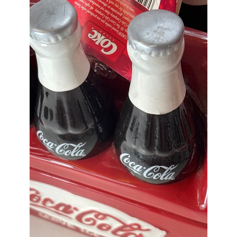 Vintage Coca-Cola Ceramic Cookie Jar Houston Harvest 6 Pk Bottle Design 90s NOS - Picture 11 of 16